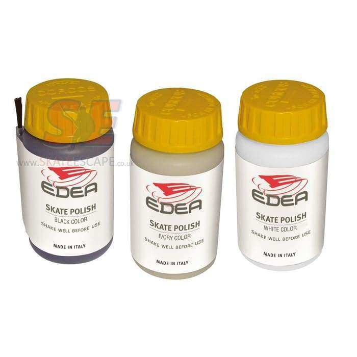 Edea Boot Polish for repairing skate scratches and streaks, available in multiple colors.