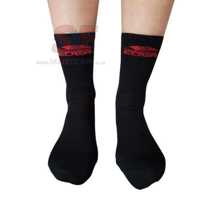 Black Edea Skate Socks for optimal sensitivity and moisture absorption in skating.