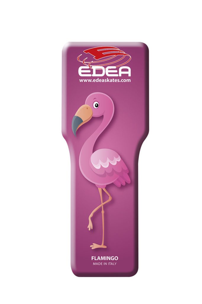 Edea Spinner for off-ice skating practice with flamingo design.