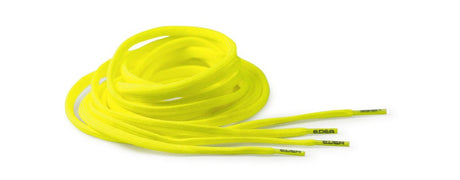 Bright yellow Edea Fluo Laces with Edea branding.