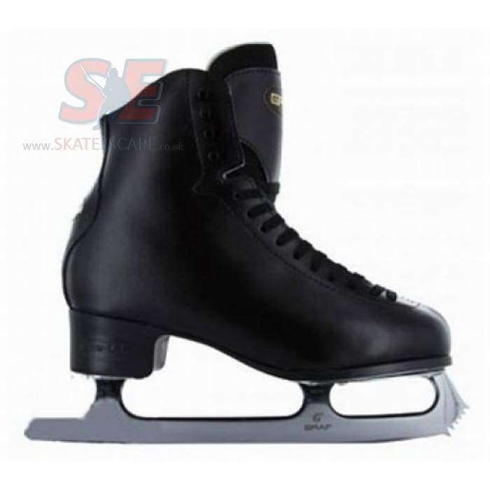 Graf Bolero Figure Ice Skates in black leather.