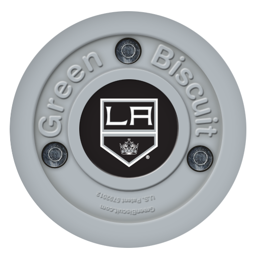 Green Biscuit NHL off-ice training hockey puck for stick handling and passing skills.