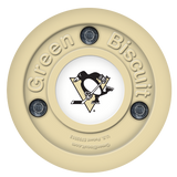 Green Biscuit NHL off-ice training hockey puck for stick handling and passing skills.