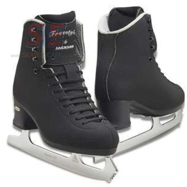 Jackson Freestyle FS2192 Figure Skates BLACK with Ultima Aspire XP blade and Swarovski crystals.