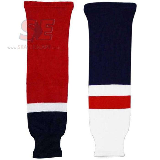 knitted hockey socks - washington capitals