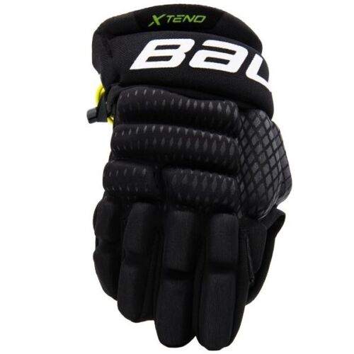 Bauer XTend Youth Starter Kit hockey glove with black padding and adjustable fit.