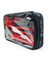 Zuca Utility Pouch - Small, clear top, black ballistic nylon, versatile storage solution